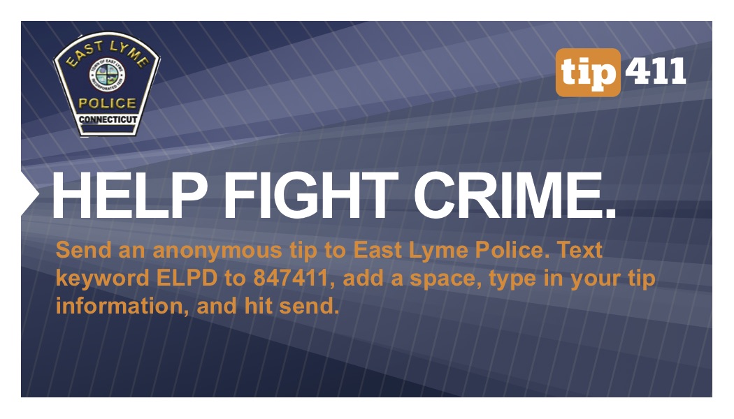 tip411 East Lyme Police