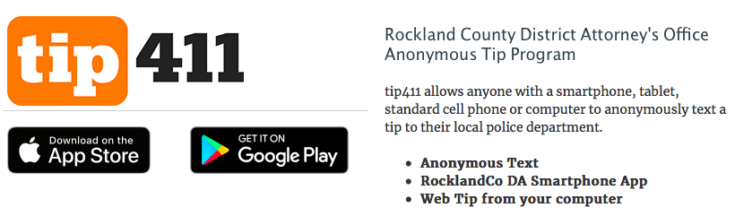 Anonymous tip texting app
