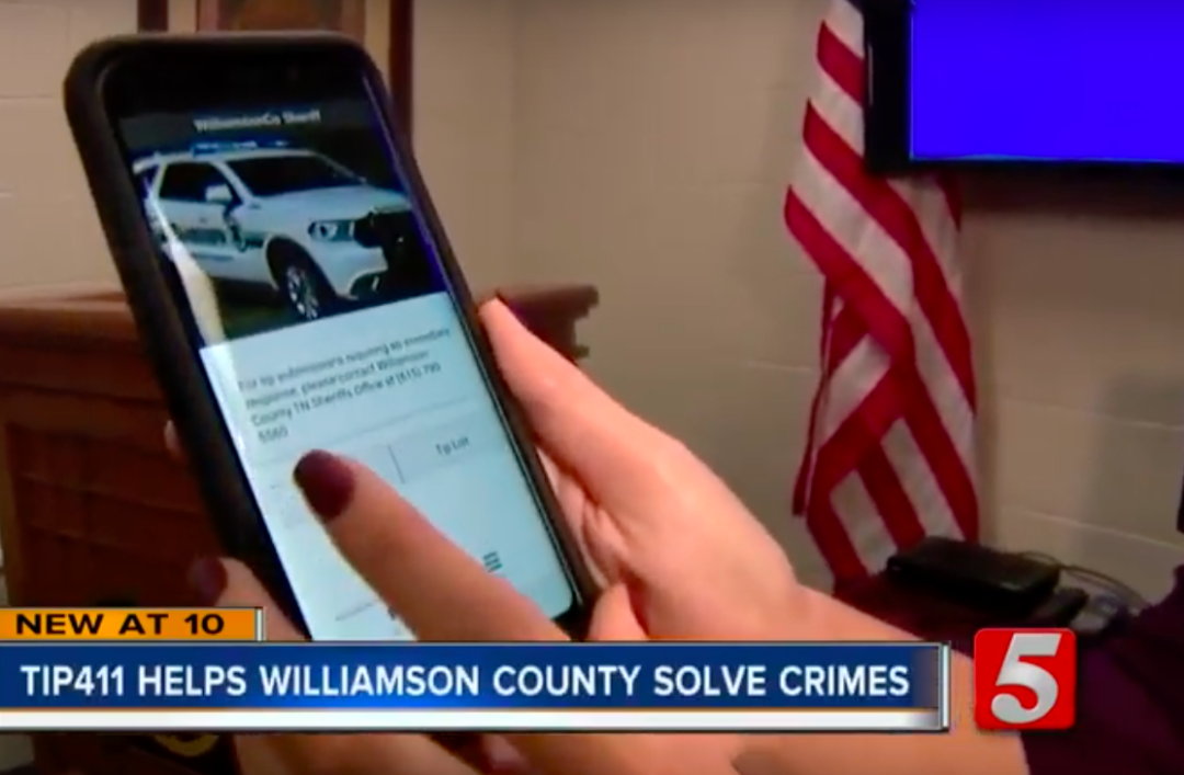 Tip411 Helps Williamson County Solve Crimes