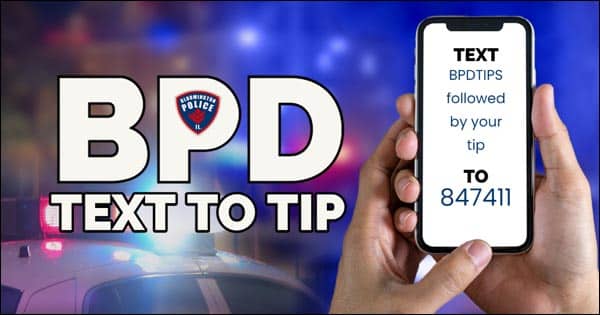 Bloomington IL PD launches texting service tip411