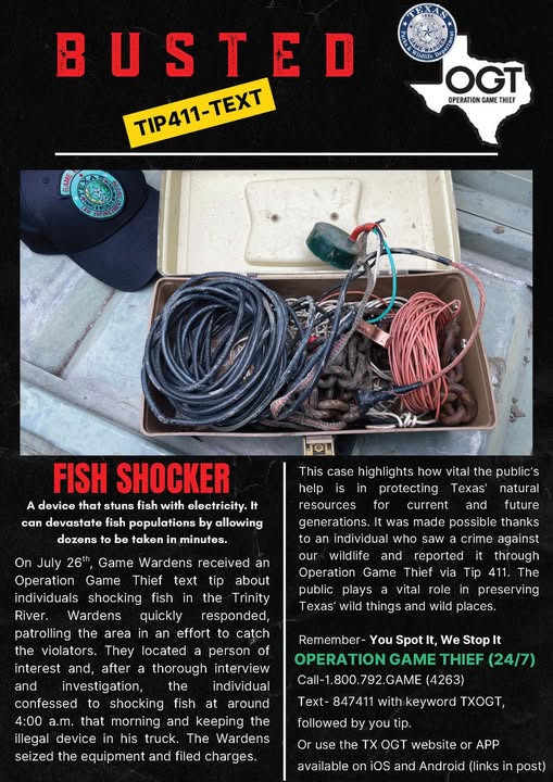 TX Wildlife tip411 Helps Capture Poachers